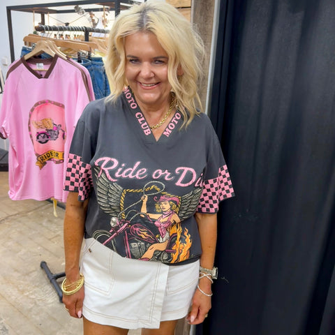 Ride or Die Black Tee