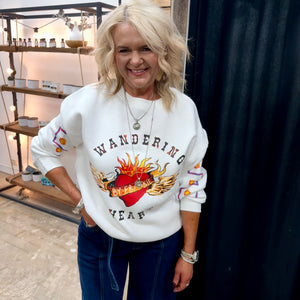 Wandering Heart By Frankie - Fleece Sweater