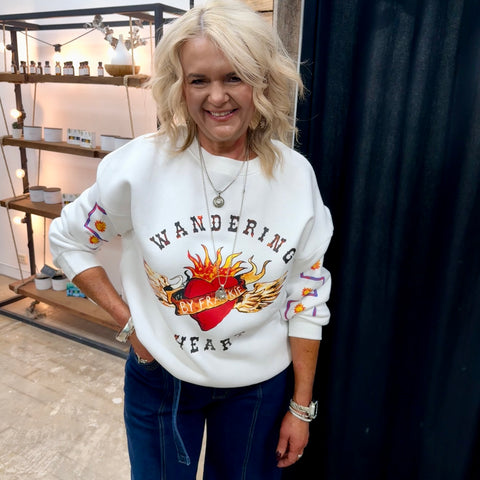Wandering Heart By Frankie - Fleece Sweater
