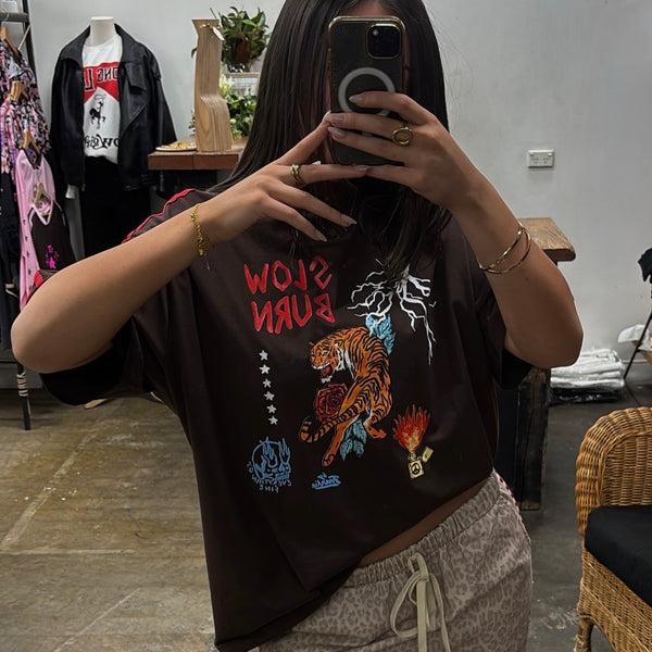 By Frankie Slow Burn Tee - Choc