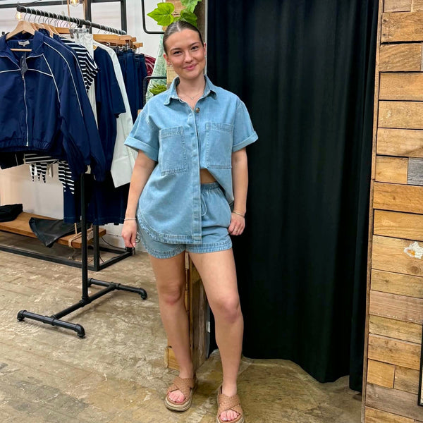 By Frankie Denim Set