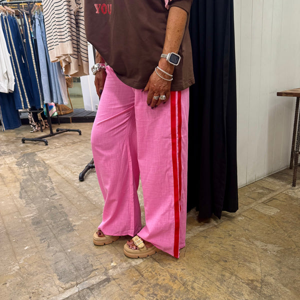 Adi Racer Pants - Pink
