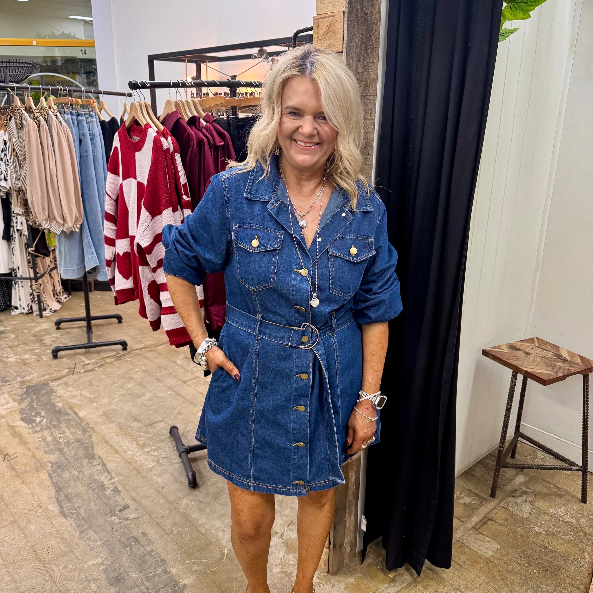 Iris Denim Mini Dress