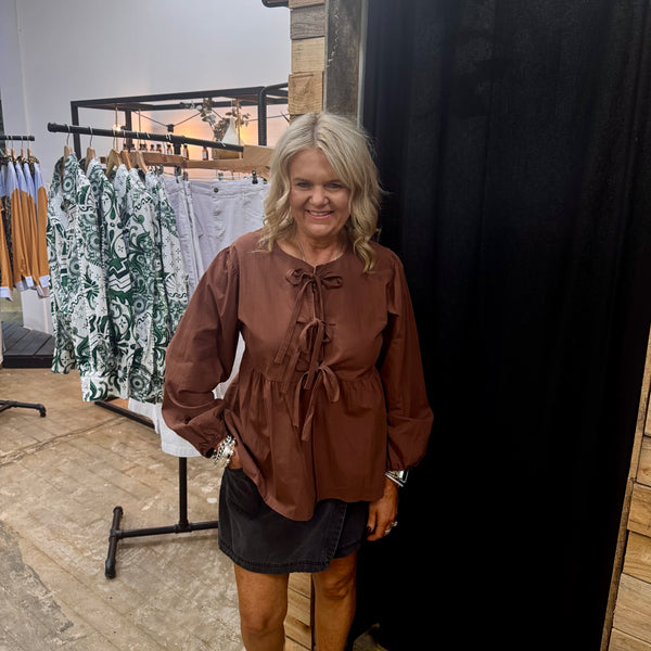 Cooper Tie Blouse