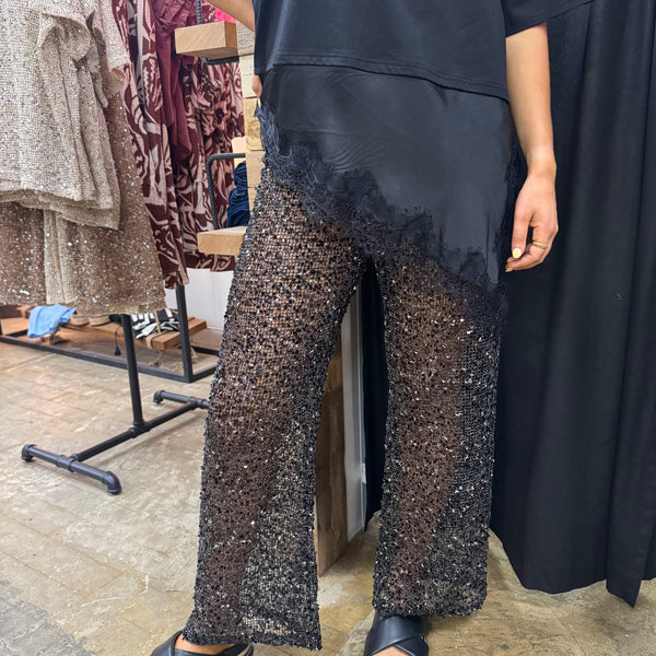 By Frankie Sequin Pants - Black