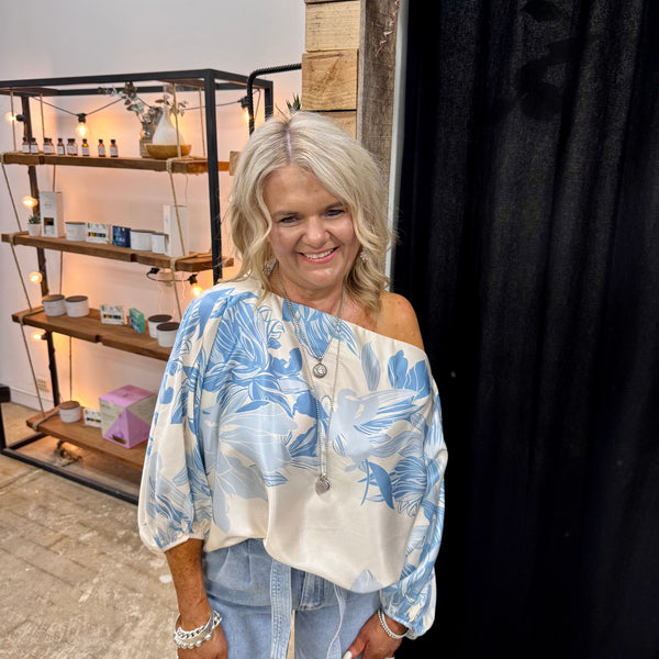 Brielle Blouse - Sky