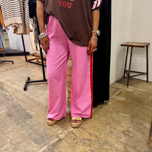 Adi Racer Pants - Pink