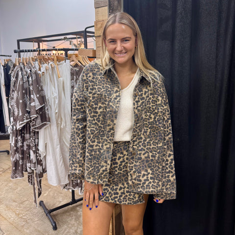 Portia Leopard Jacket