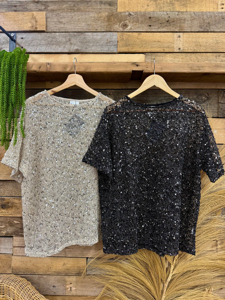 By Frankie Sequin Tee - Black