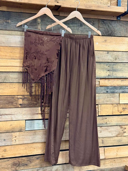 By Frankie Strapless Tassel Set