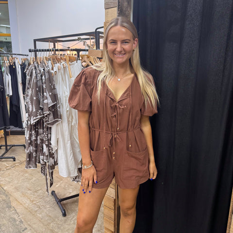 Pandora Playsuit - Chocolate