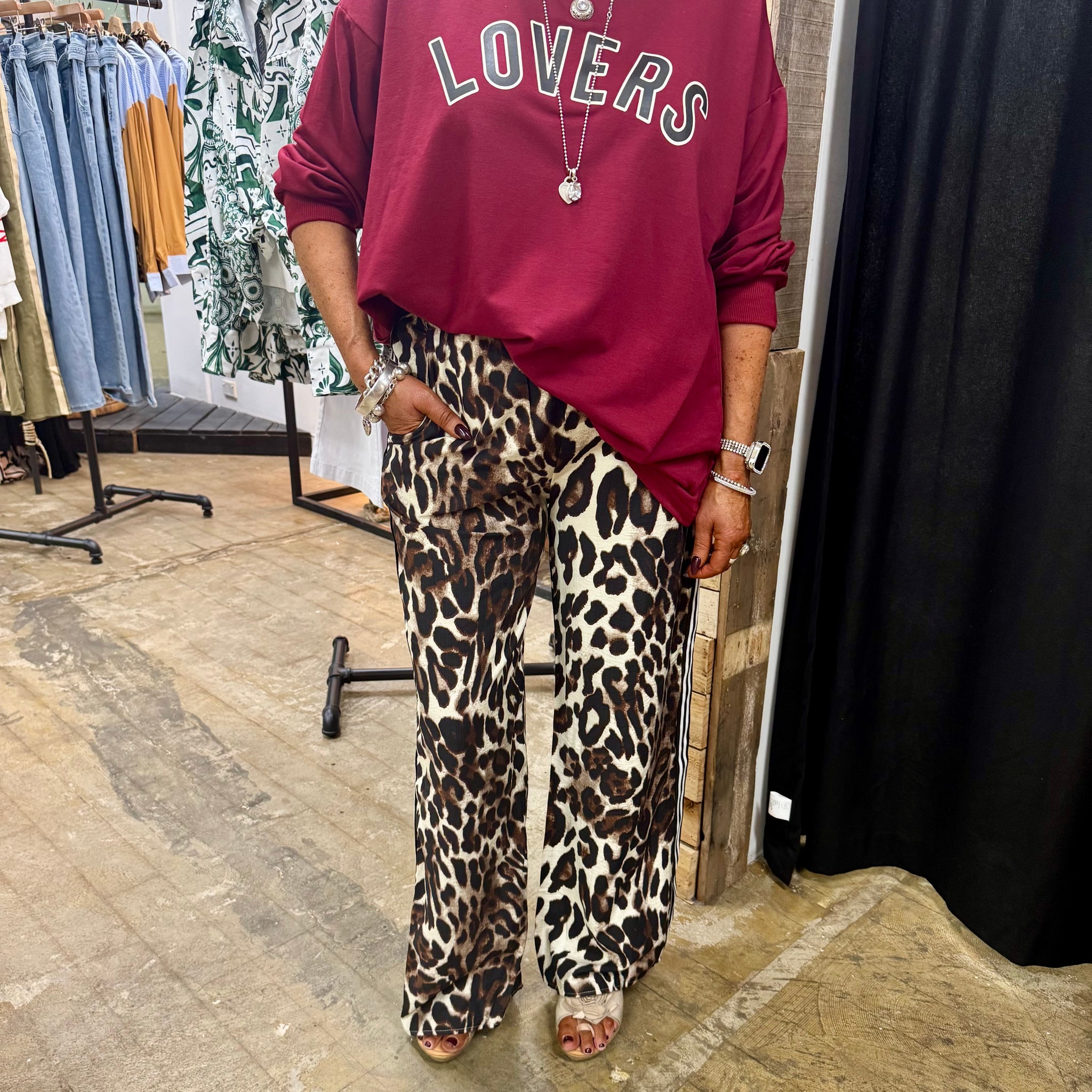 Adi Racer Pants - Leopard