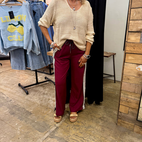 Hunter Racer Pants - Burgundy