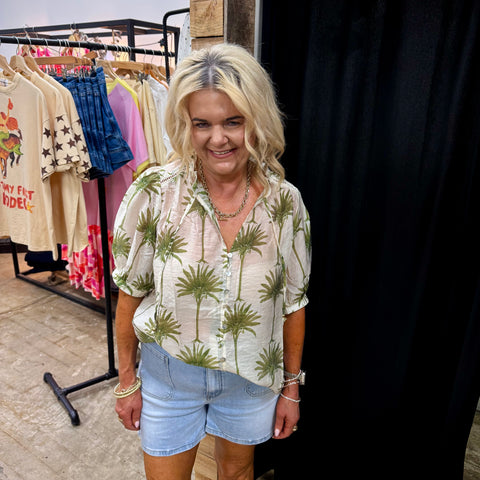 Irelle Palm Blouse