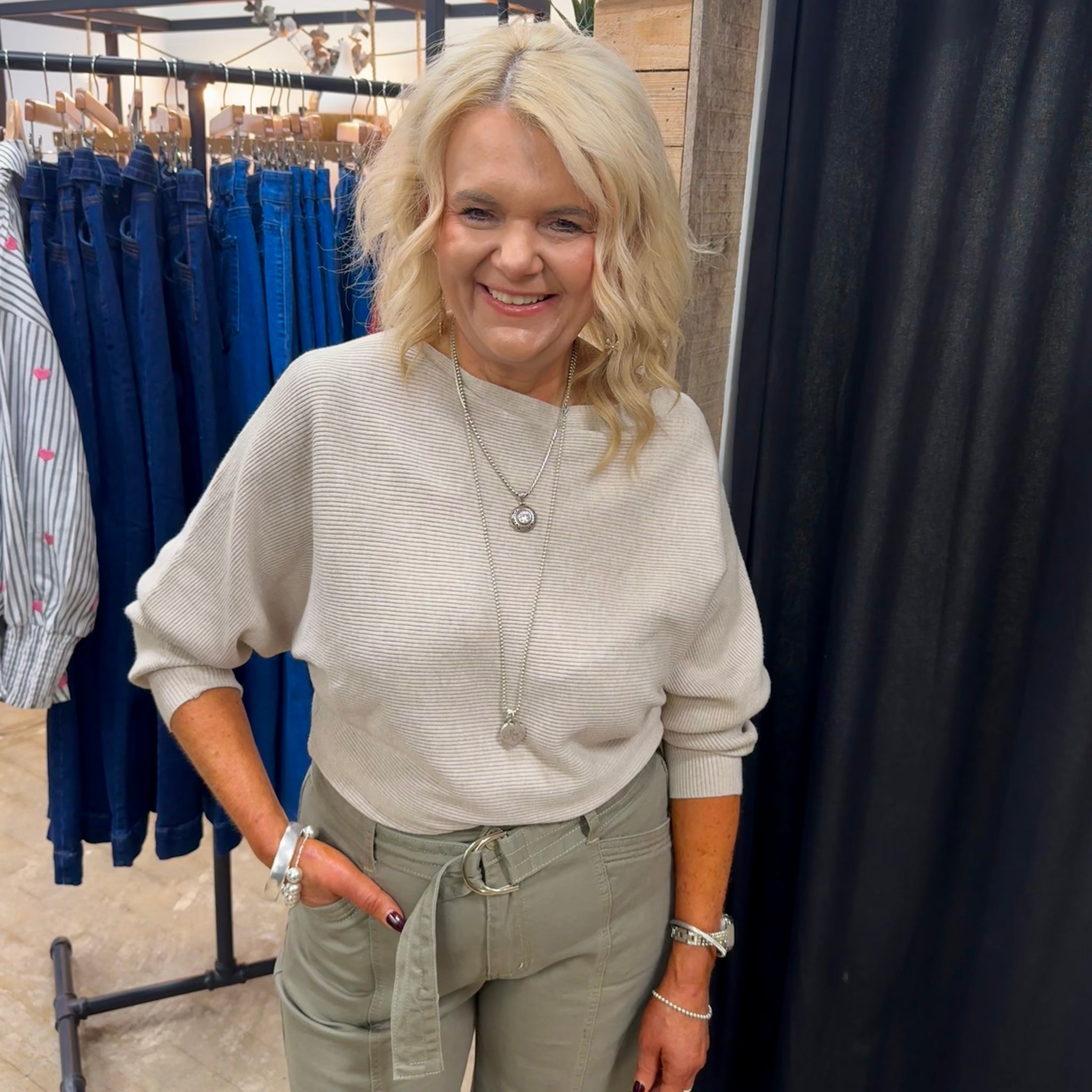 Mia Knit - Oatmeal - S & M