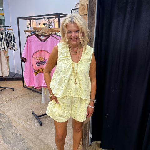 GiGi Lace Shorts - Butter