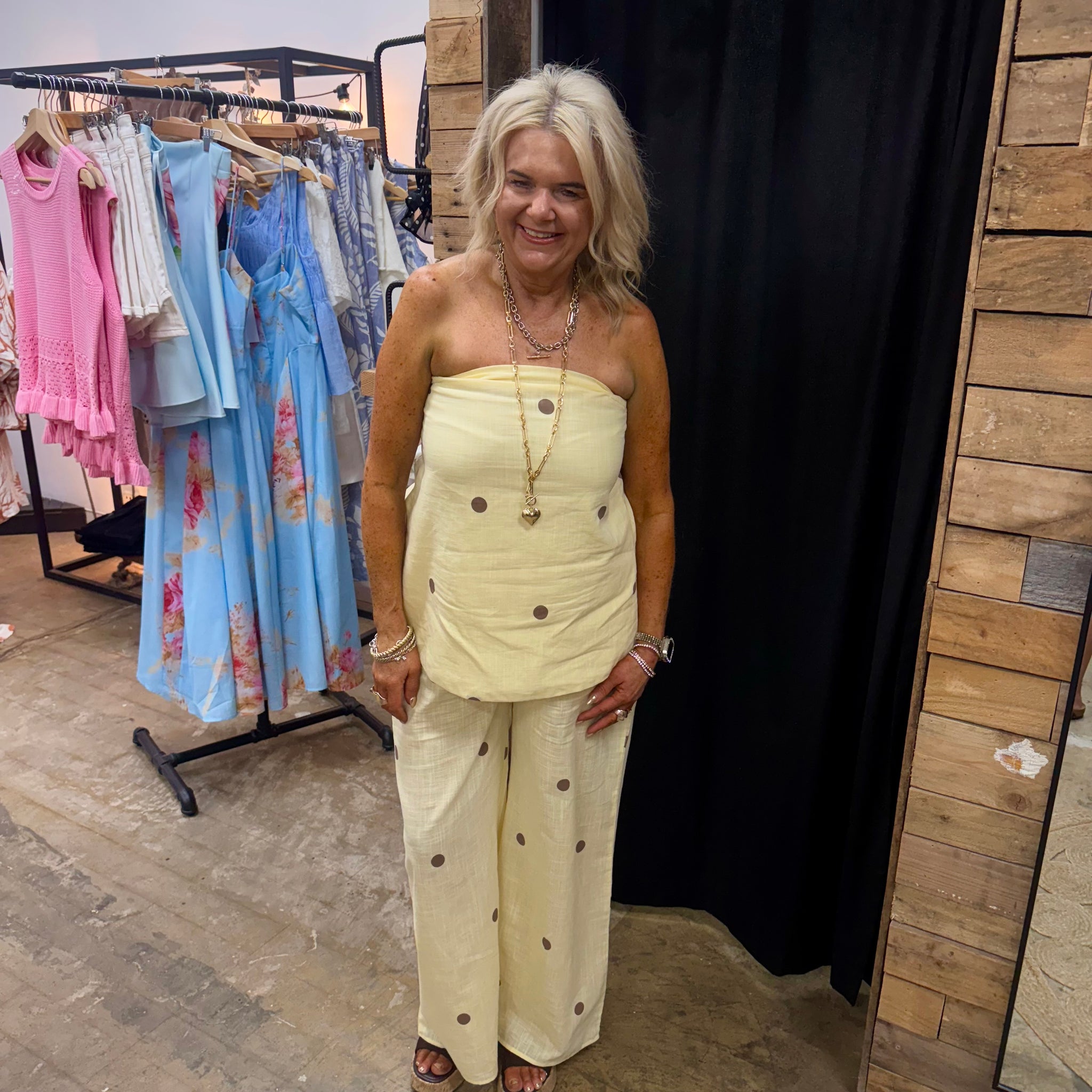 Kirby Strapless Top & Pants Set