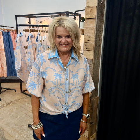 Trinity Blouse - Seabreeze