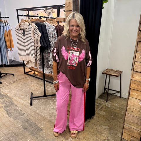 Adi Racer Pants - Pink