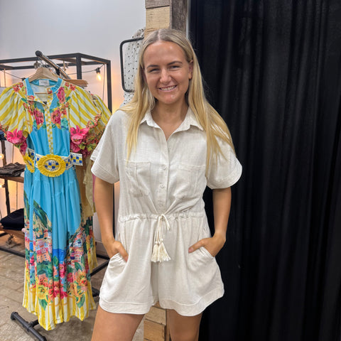 Josie Playsuit - Oatmeal