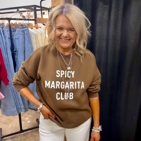 Spicy Margarita Club - Fleece Sweater Chocolate