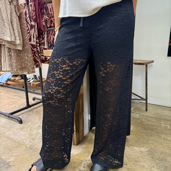 Bradley Lace Pants - Black