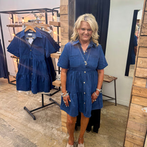 Saffron Denim Mini
