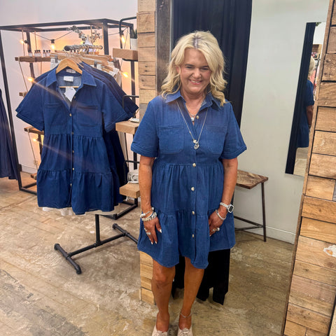 Saffron Denim Mini