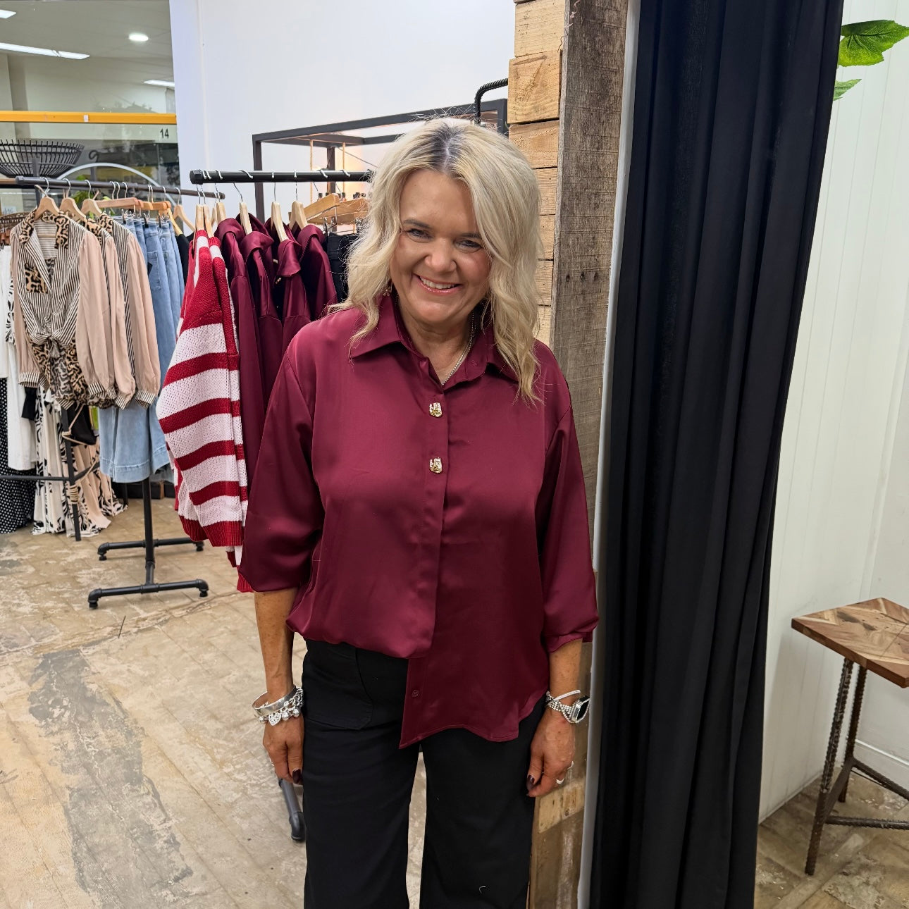Indy Satin Blouse