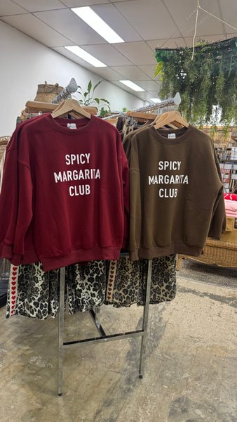 Spicy Margarita Club - Fleece Sweater Chocolate