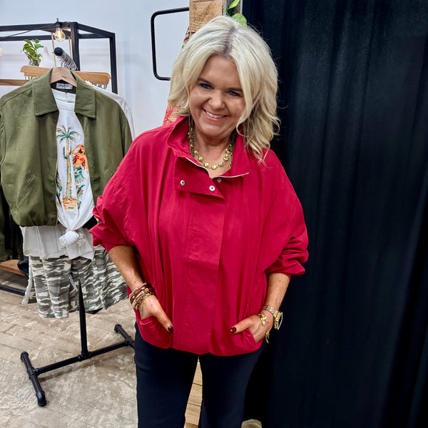 Bexley Bomber Jacket - Scarlett