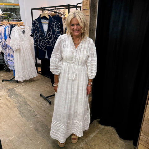 Lennox Goddess Gown - White