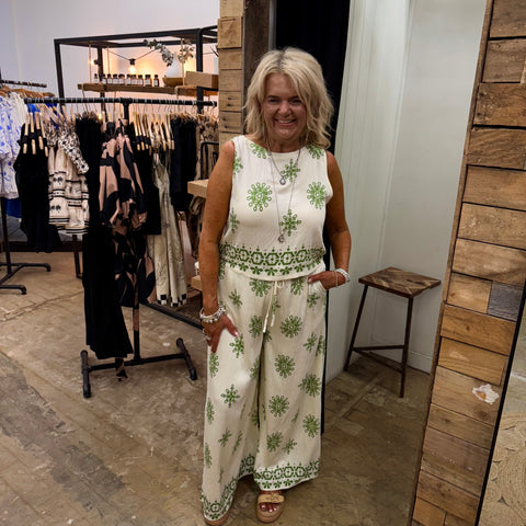 Tia Pants - Lime Splash