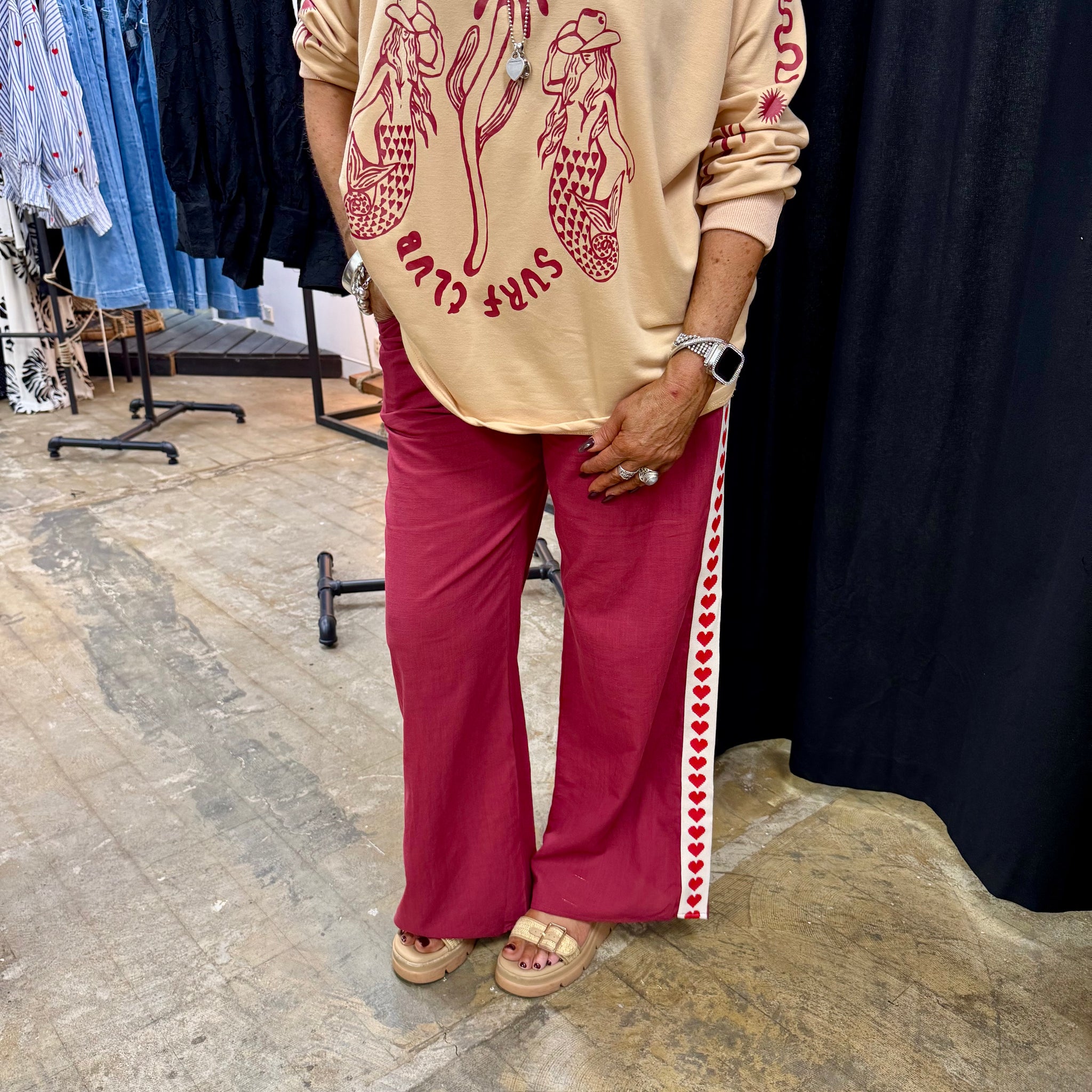 Adi Pants - Red