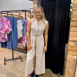Blake Jumpsuit - Champagne