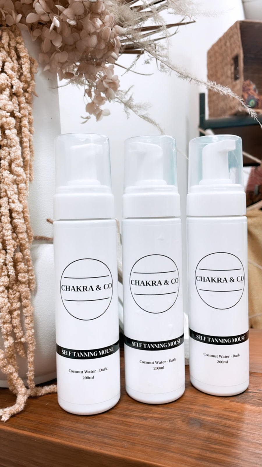 Chakra and Co Self Tanning Mouse - Coconut Water Dark