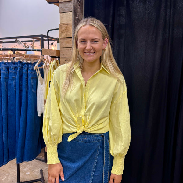 Willow Blouse - Lemon