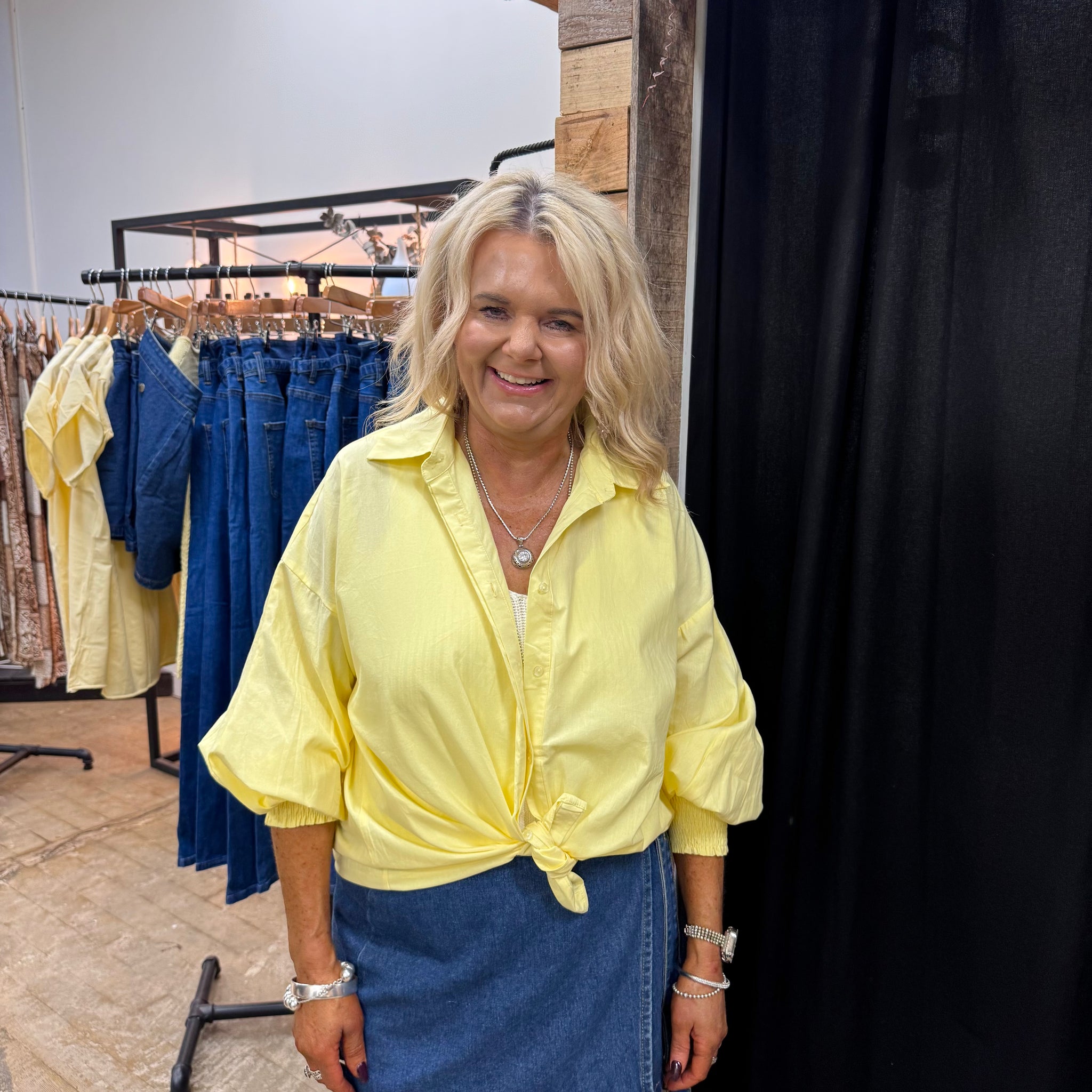 Willow Blouse - Lemon