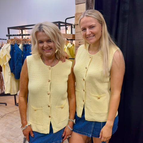 Whitney Knit Vest - Butter