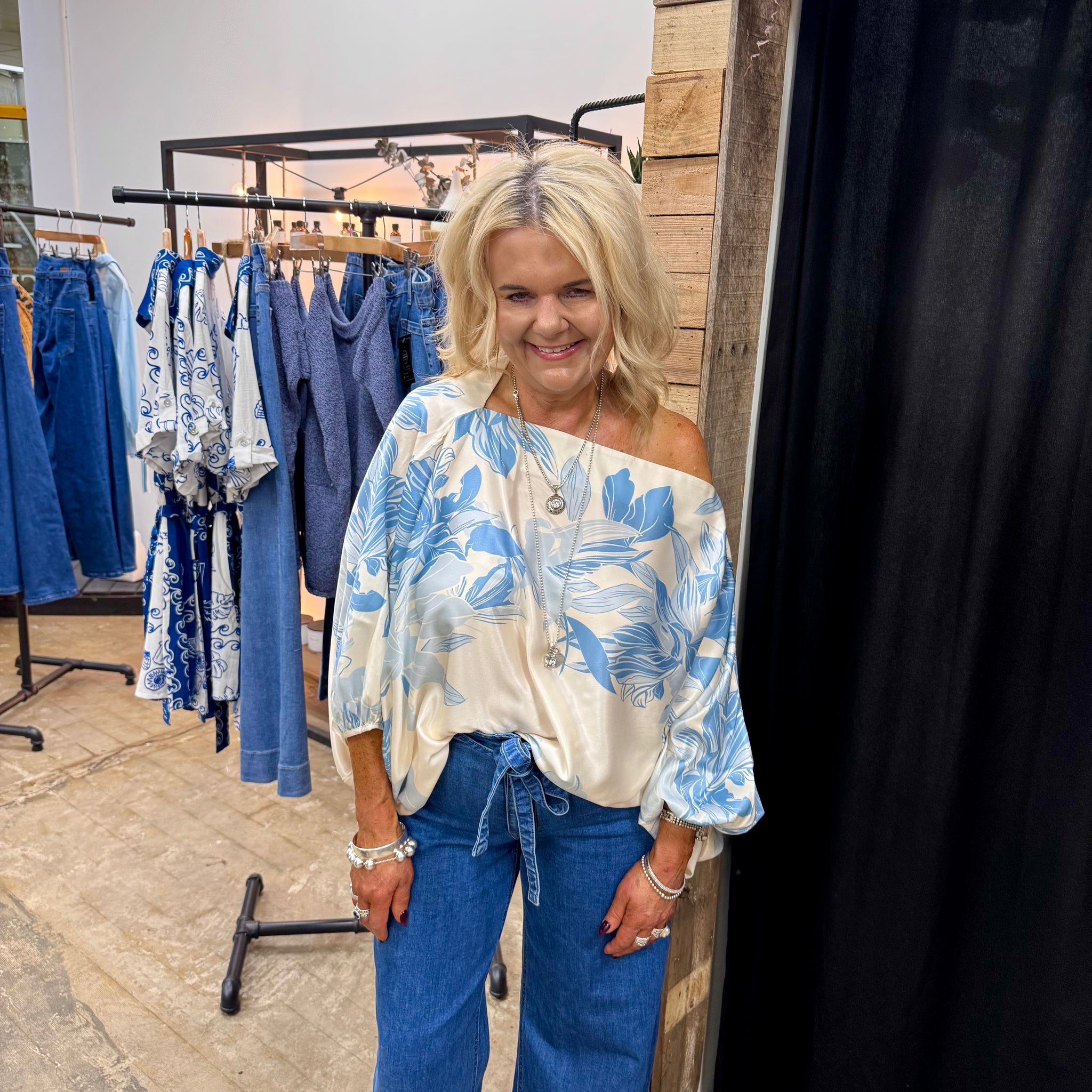 Brielle Blouse - Sky