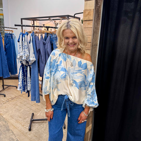 Brielle Blouse - Sky